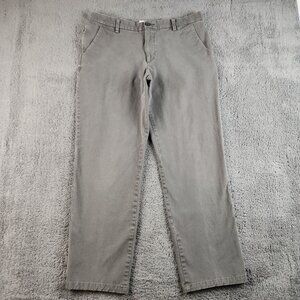 Dockers Workday Khaki Straight Fit Flat Front Pant Men's 36x34 W/ Smart 360 Flex